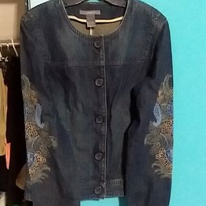 Liz Claiborne ladies large denim jacket